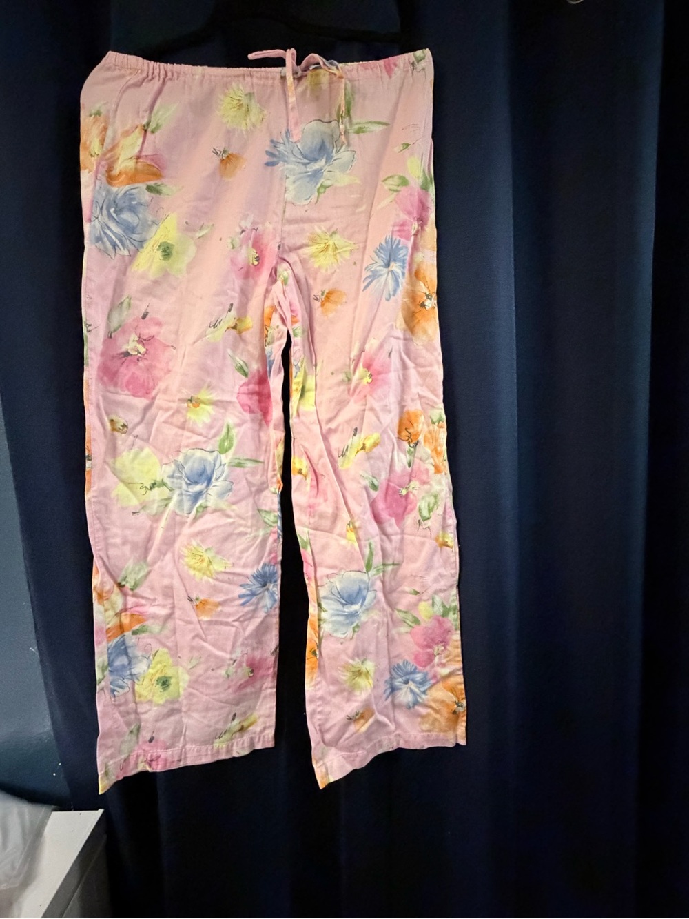 Ralph Lauren Pastel Pink Floral Button-Front Pajama Set - Picture 3 of 4